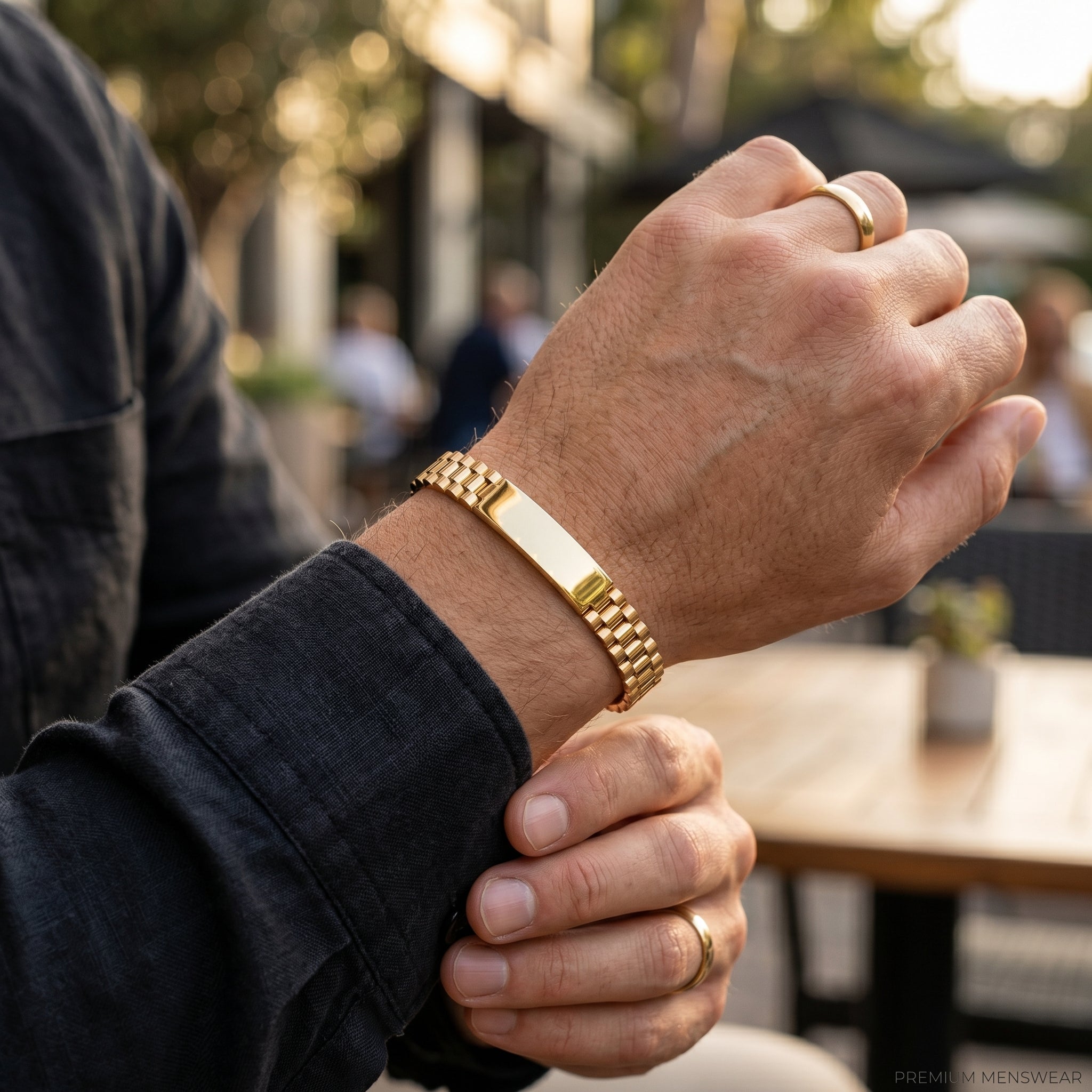 Stainless Steel Kada Open Cuff Bracelet for Men | Adjustable upto 8cm in diameter