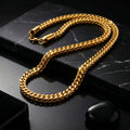 Aurev MEN Premium Gold Cuban Link Chain for Men – Length 22 inch | Width 6 mm