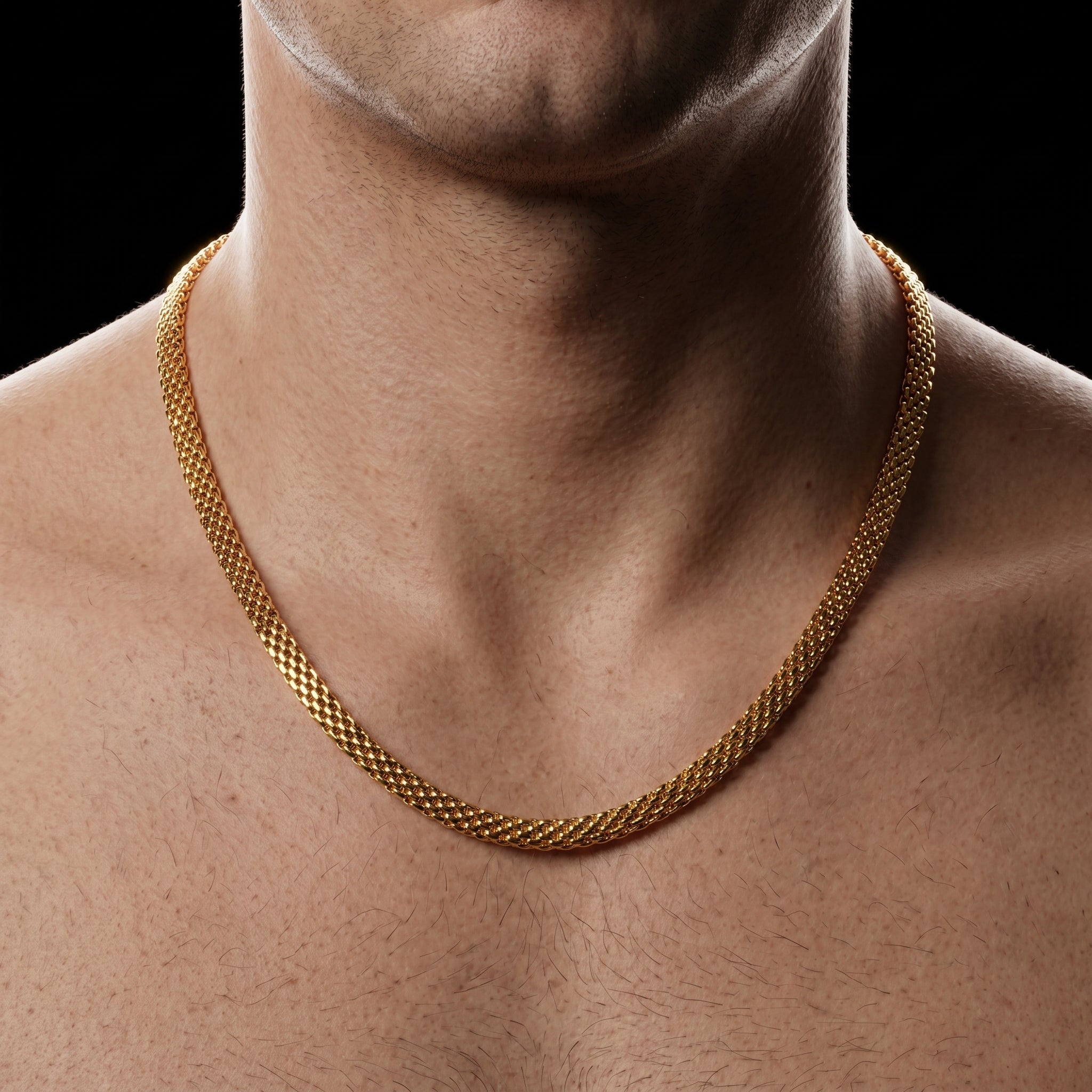 Multi-Strand Chain Necklace for Men, Length 21.5 inch | Width 6 mm | Weight 33 gram