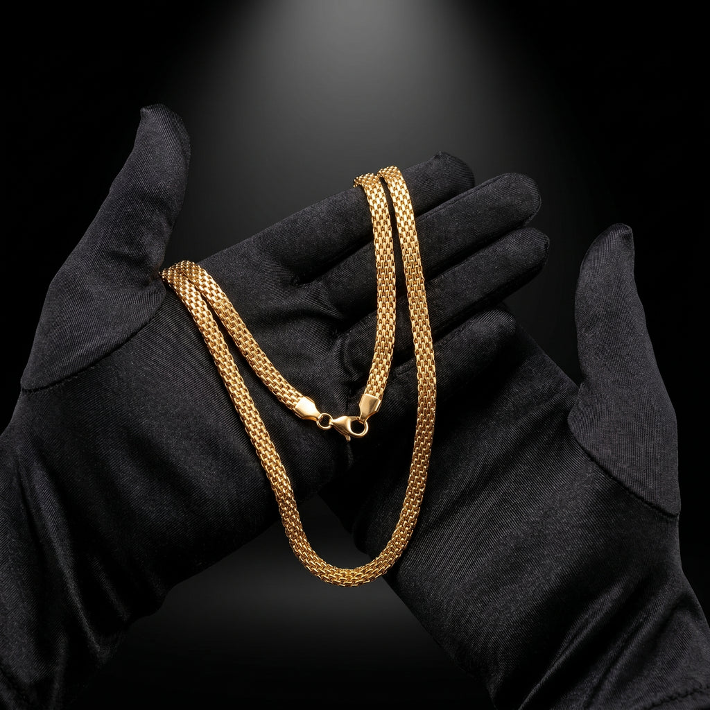 Multi-Strand Chain Necklace for Men, Length 21.5 inch | Width 6 mm | Weight 33 gram
