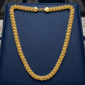 Gold Plated Stylish Golden Chain Necklace For Men, 9 mm Thickness (Width) & 20 inch Length
