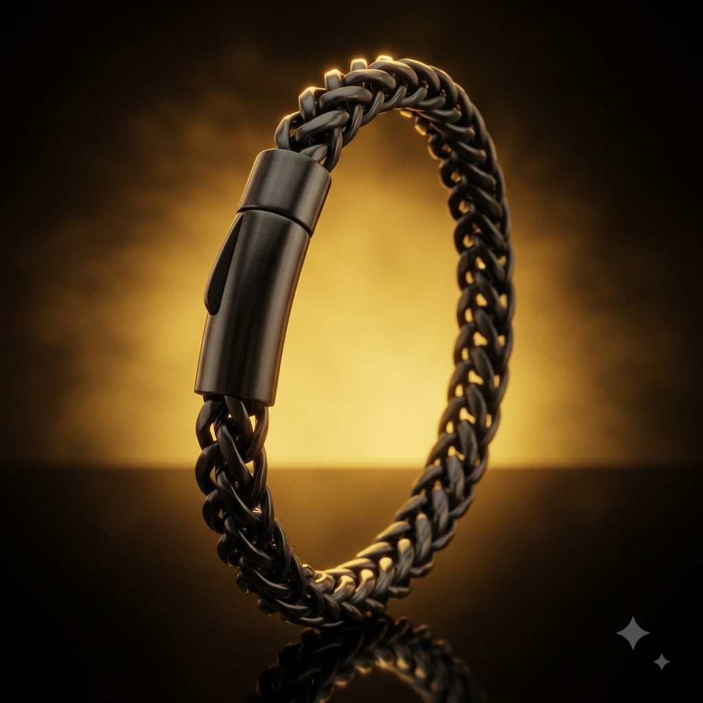 3D Cuban Link Bracelet with clasp lock – length 8.12 inch | width 6 mm | 30 Gram