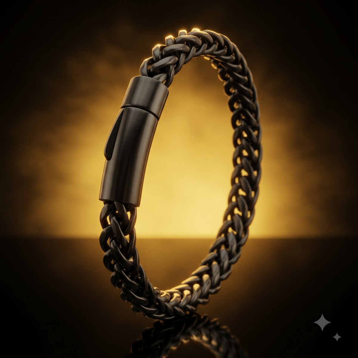 3D Cuban Link Bracelet with clasp lock – length 8.12 inch | width 6 mm | 30 Gram