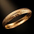 Jaguar Royal Texture Gold tone Kada  | IGB Coating on a Brass base looks 24k Gold