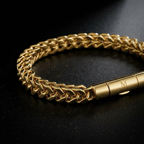 3D Cuban Link Bracelet with clasp lock – length 8.12 inch and width 6 mm