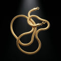 Aurev™ Premium Golden Snake Chain for Men | Sleek Luxury Design | Everyday & Party Wear