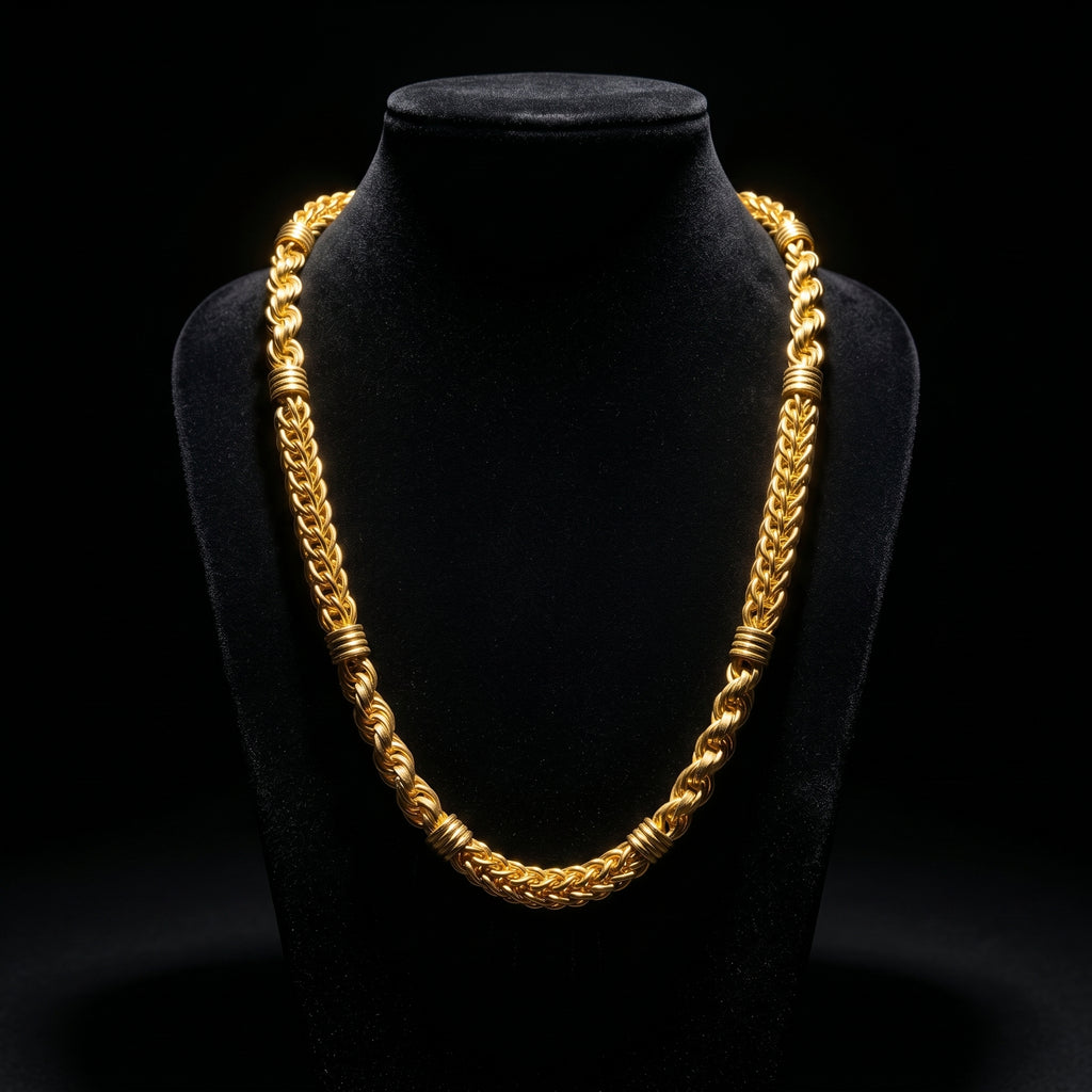 Hallow Brass Golden  Chain