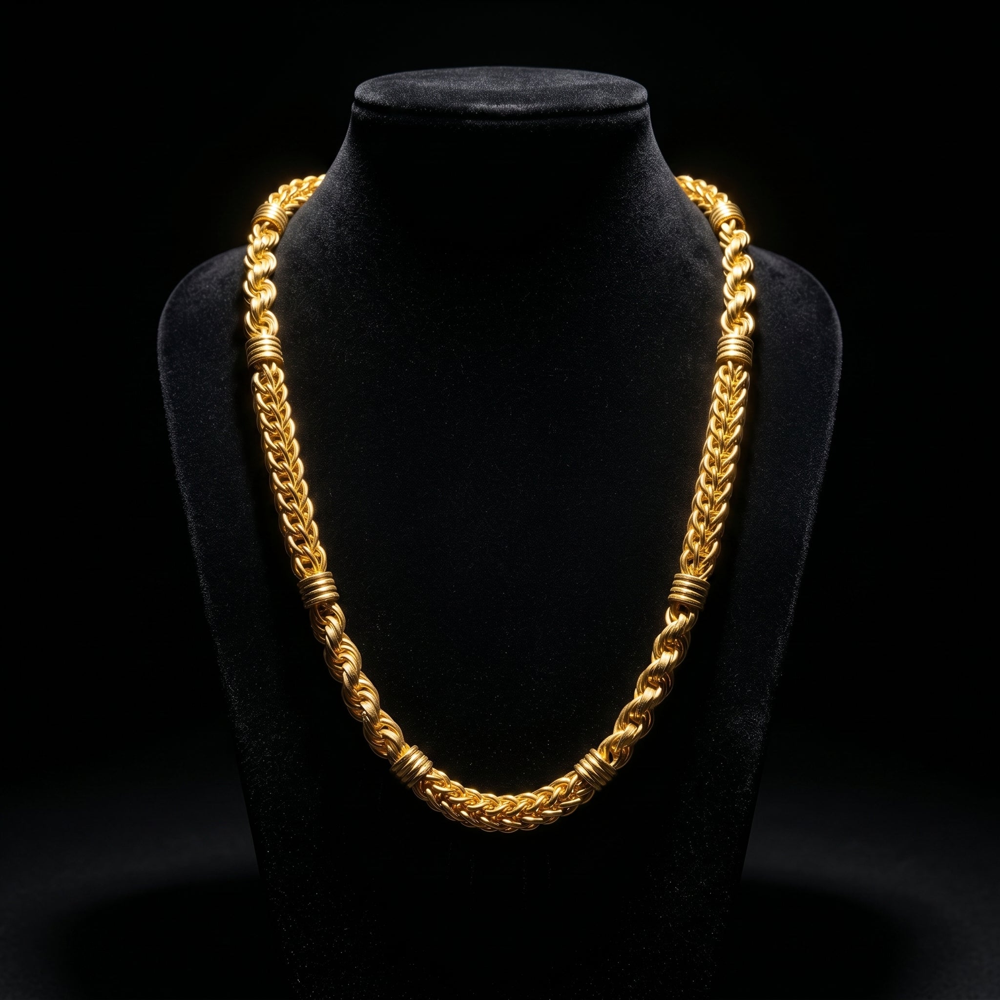 Hallow Brass Golden  Chain