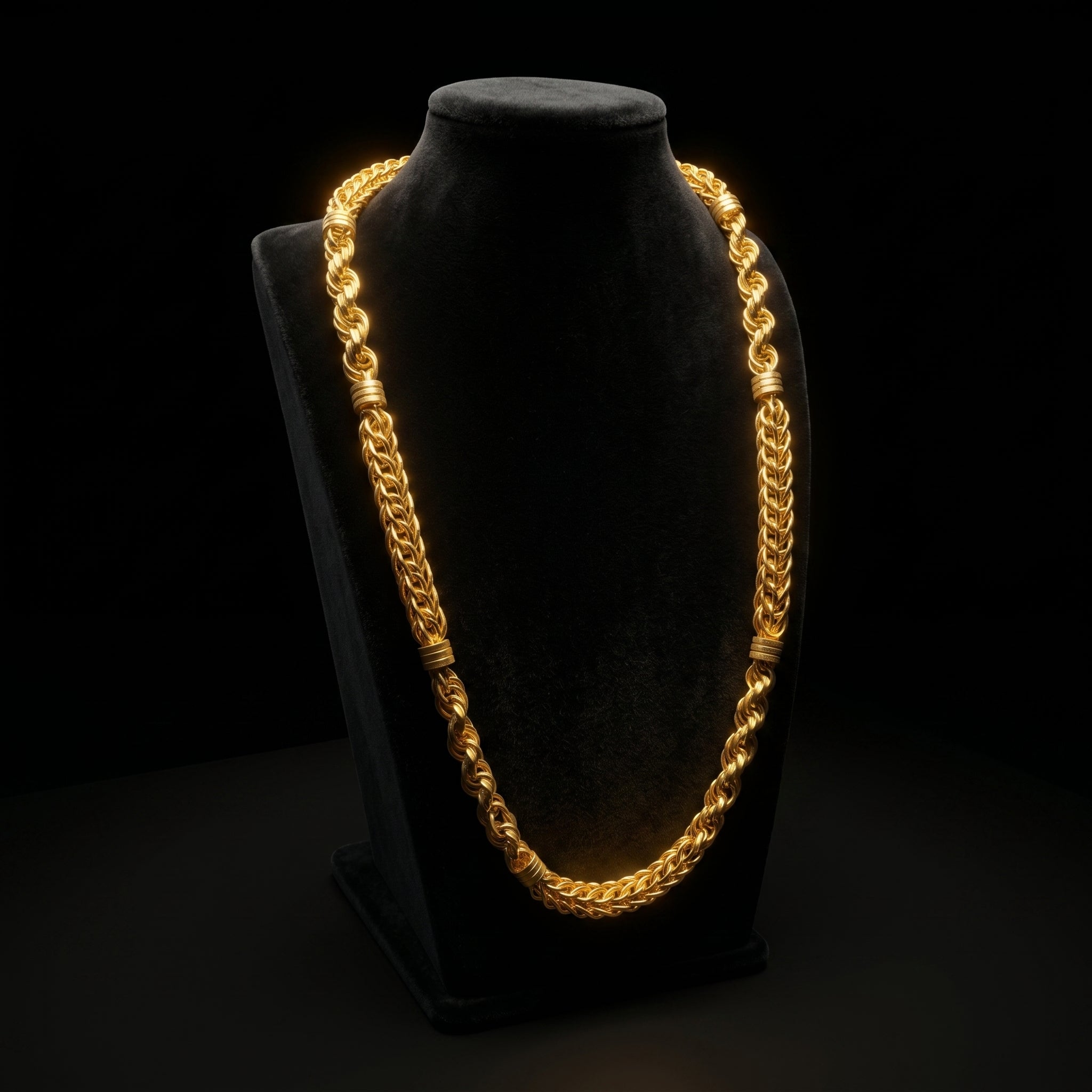Hallow Brass Golden  Chain