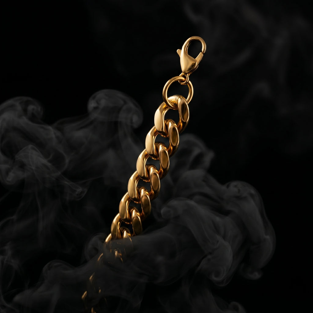 Cuban bracelet comes with 5 years of color warranty, Length 8.5 inch | Width 12mm