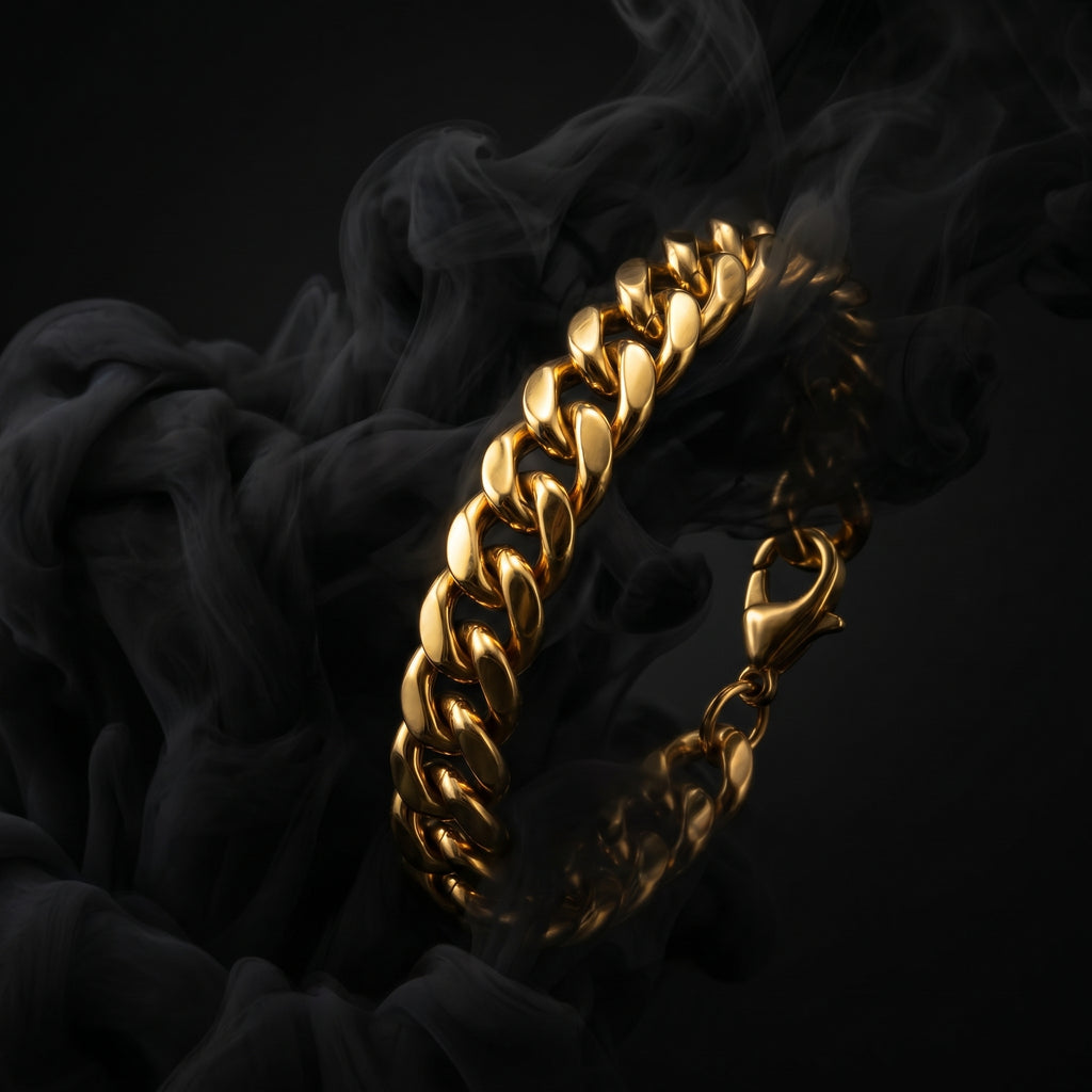 Cuban bracelet comes with 5 years of color warranty, Length 8.5 inch | Width 12mm