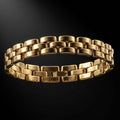 Triple-Layer Link Bracelet  | Length 8 inch | Width 12 mm | Weight 45 gram