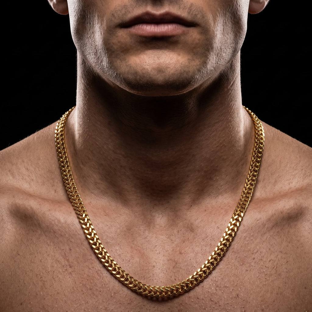 Double Cuban Link Chain 22K looks real gold plated, Length 21.6 inch | Width 6 mm | Weight 21 Gram