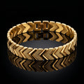 Chevron Link Bracelet for Men | Length 8.3 inch | Width 12 mm