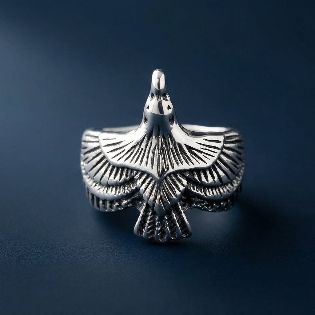 Eagle Ring made with Titanium steel, Adjustable size, fit to any one on any finger