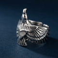 Eagle Ring made with Titanium steel, Adjustable size, fit to any one on any finger